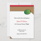 Spiele und Cocktails Einladung (Rückseite)