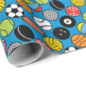 Spiele- und Sportbälle Geschenkpapier (Rolleneckpunkt)