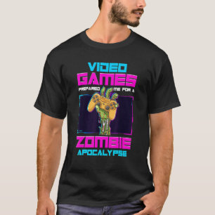 Spiele vorbereitet mich für eine Zombie-Apokalypse T-Shirt