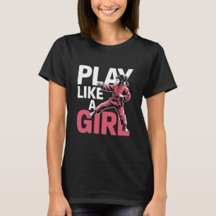 Spiele wie ein Mädchen Kampfsportarten - Karate, d T-Shirt