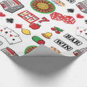 Spielelemente Casino Spiele Geschenkpapier (Ecke)