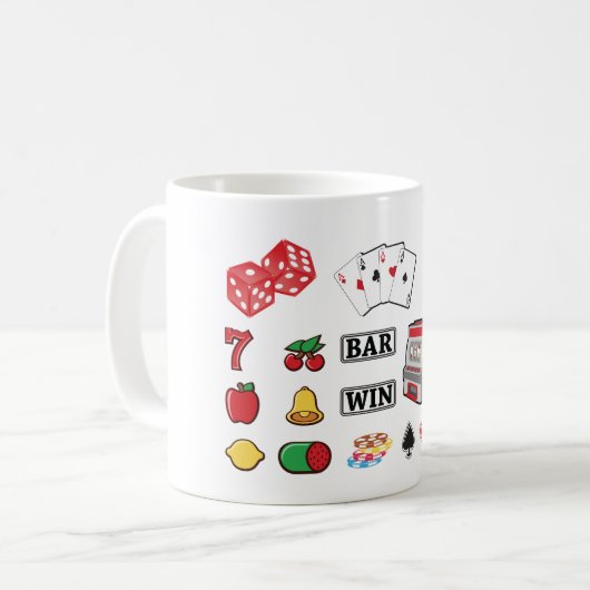 Spielelemente Casino Spiele Kaffeetasse (Vorderseite Links)