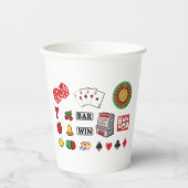 Spielelemente Casino Spiele Pappbecher (Vorderseite)