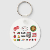 Spielelemente Casino Spiele Schlüsselanhänger (Rückseite)