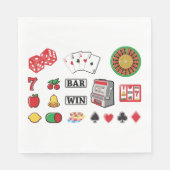 Spielelemente Casino Spiele Serviette (Vorderseite)