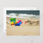 Spielen auf der Beach Postkarte (Vorne/Hinten)