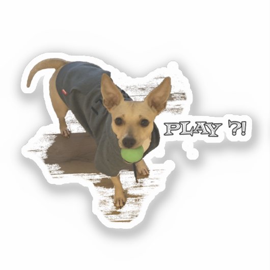 Spielen? Aufkleber (Vorderseite)