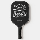 spielen Bass für Jesus Christliche Gitarrist Custo Pickleball Schläger (Rückseite)