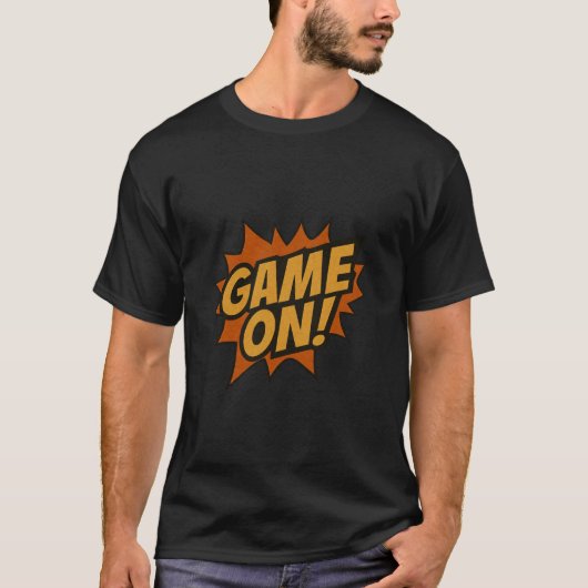 SPIELEN! Comic Burst - Gamer Wall Poster T-Shirt (Vorderseite)