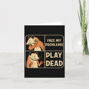 Spielen Dead Vermeiden Probleme Funny Possum Spaß Karte