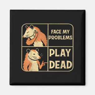 Spielen Dead Vermeiden Probleme Funny Possum Spaß  Magnet