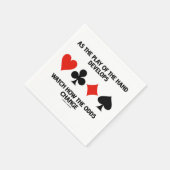 Spielen der Hand Entwicklungen beobachten, wie sic Serviette (Ecke)