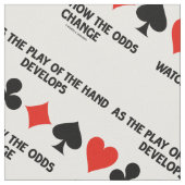 Spielen der Hand Entwicklungen beobachten, wie sic Stoff (Nahaufnahme)