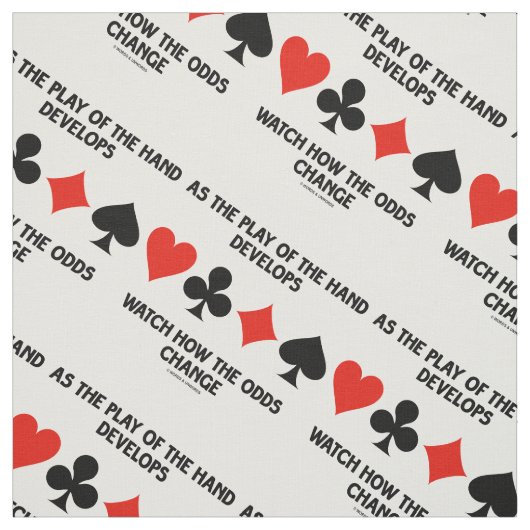 Spielen der Hand Entwicklungen beobachten, wie sic Stoff (Muster)