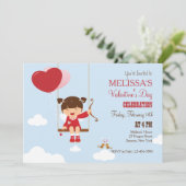 Spielen der Party Einladung Amorvalentines (Stehend Vorderseite)