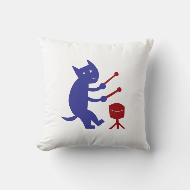 Spielen der Trommeln Kissen (Vorderseite)