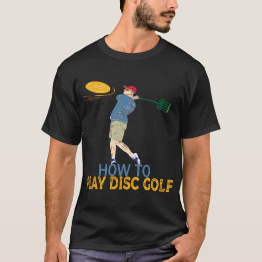 Spielen des Golfspiels T-Shirt (Vorderseite)
