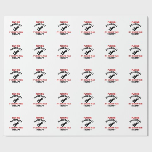 Spielen des Handballs Geschenkpapier (Flach)