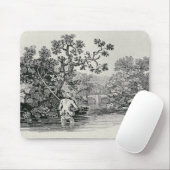 Spielen eines Lachses Mousepad (Mit Mouse)