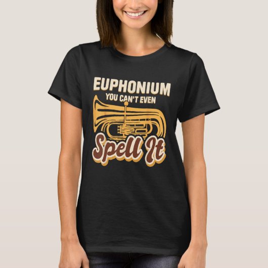 spielen Euphonium Player Euphonium Musi T-Shirt (Vorderseite)