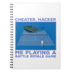 Spielen im Kampf gegen das Royale-Spiel Notizblock