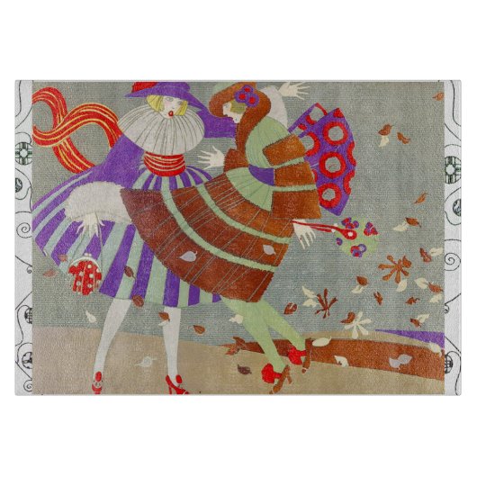 SPIELEN IM WIND/SCHÖNHEIT-MOOGRAMM SCHNEIDEBRETT (Vorderseite)