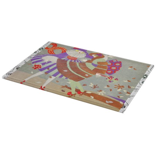 SPIELEN IM WIND/SCHÖNHEIT-MOOGRAMM SCHNEIDEBRETT (Ecke)