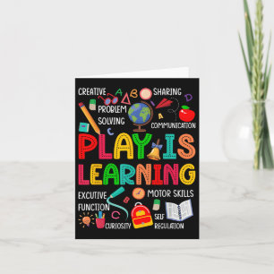 Spielen ist Kindergarten Preschool-Lehrer Li Karte