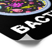 Spielen mit Bakterien-Mikrobiologie-Chemie Poster (Ecke)