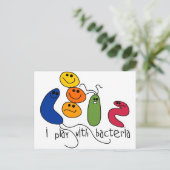 Spielen mit Bakterien Postkarte (Stehend Vorderseite)