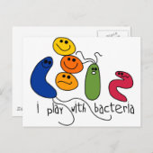 Spielen mit Bakterien Postkarte (Vorne/Hinten)