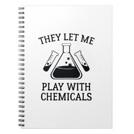 Spielen mit Chemikalien Notizblock (Vorderseite)