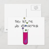 Spielen mit Chemikalien Postkarte (Vorne/Hinten)