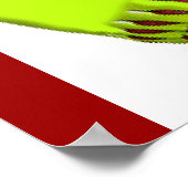 Spielen mit dem Herz-Softball-Poster Poster (Ecke)