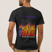 Spielen mit einem Drachen wird geraucht T - Shirt (Rückseite)