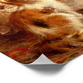 Spielen mit Kitten - Drucken Poster (Ecke)