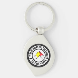 Spielen nach Regeln erhalten die Karten Referenten Schlüsselanhänger