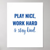Spielen Nice Kid Playroom Unterrichten Poster (Vorne)