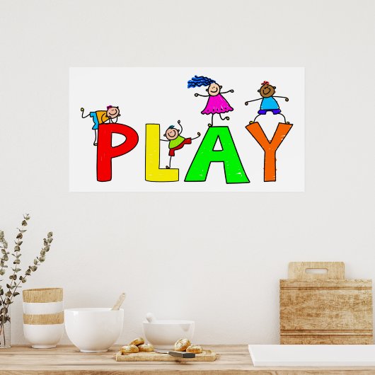 Spielen Poster (Küche)