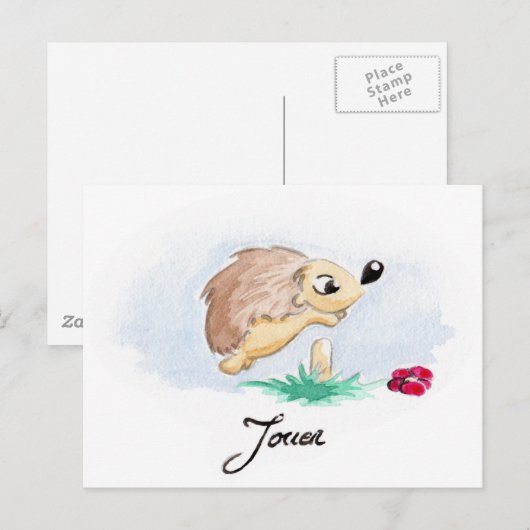 Spielen Postkarte (Vorne/Hinten)