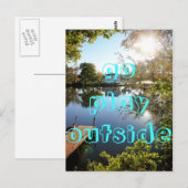 spielen postkarte (Vorne/Hinten)