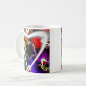 Spielen | Rainbow Fraktal Art Kaffeetasse (Vorderseite Links)