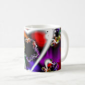 Spielen | Rainbow Fraktal Art Wrap Kaffeetasse (VorderseiteRechts)