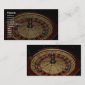 Spielen, Roulette Visitenkarte (Vorne/Hinten)