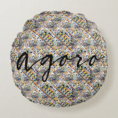 Spielen Rundes Kissen (Vorderseite)