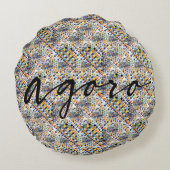 Spielen Rundes Kissen (Rückseite)