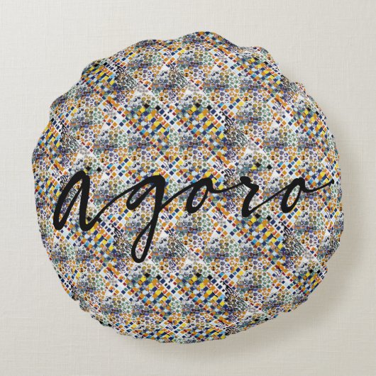 Spielen Rundes Kissen (Rückseite)