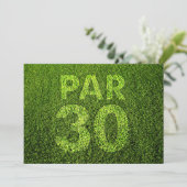Spielen Sie 30. Geburtstags-Party Golf Einladung (Stehend Vorderseite)