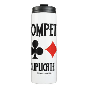 Spielen Sie Anzug mit doppelter Bridge-Karte im We Thermosbecher