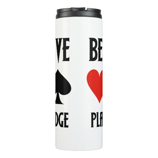 Spielen Sie Anzug mit doppelter Bridge-Karte im We Thermosbecher (Rückseite)